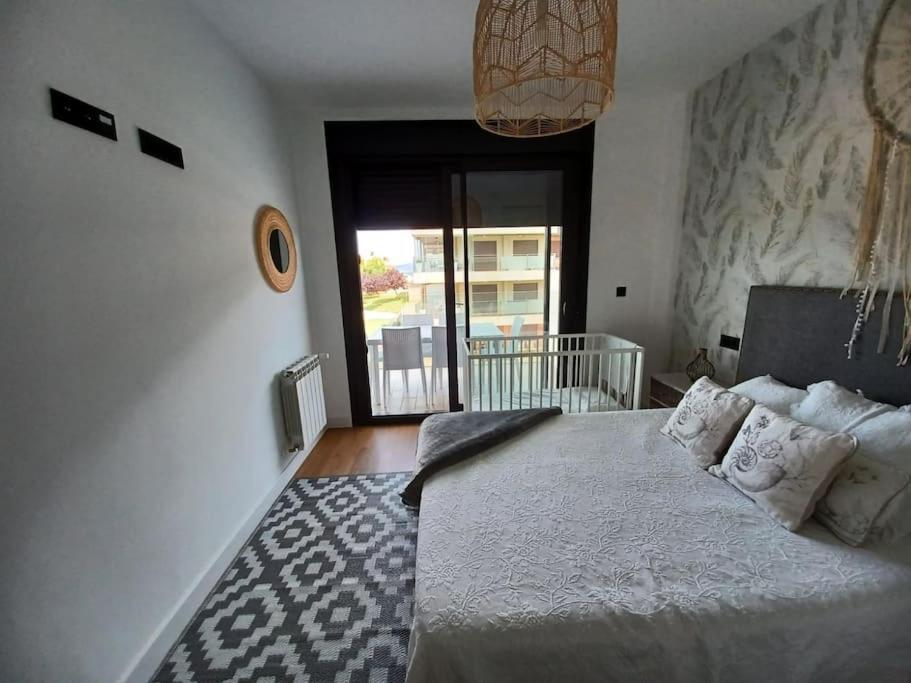 Precioso Apartamento Con Terraza Y Piscina En Portonovo-Sanxenxo Eksteriør bilde