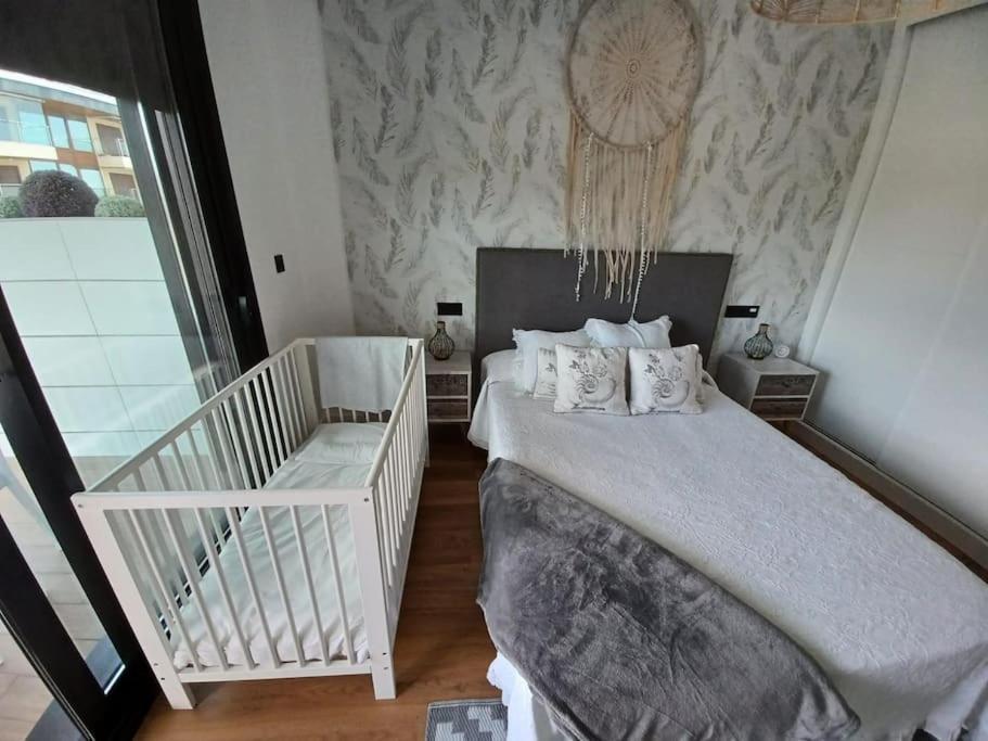 Precioso Apartamento Con Terraza Y Piscina En Portonovo-Sanxenxo Eksteriør bilde