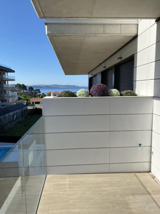 Precioso Apartamento Con Terraza Y Piscina En Portonovo-Sanxenxo Eksteriør bilde